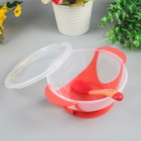 BOL AVEC VENTOUSE COUVERCLES ET CUILLERE